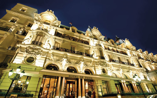 Hôtel de Paris w Monte Carlo w stylu Belle Epoque